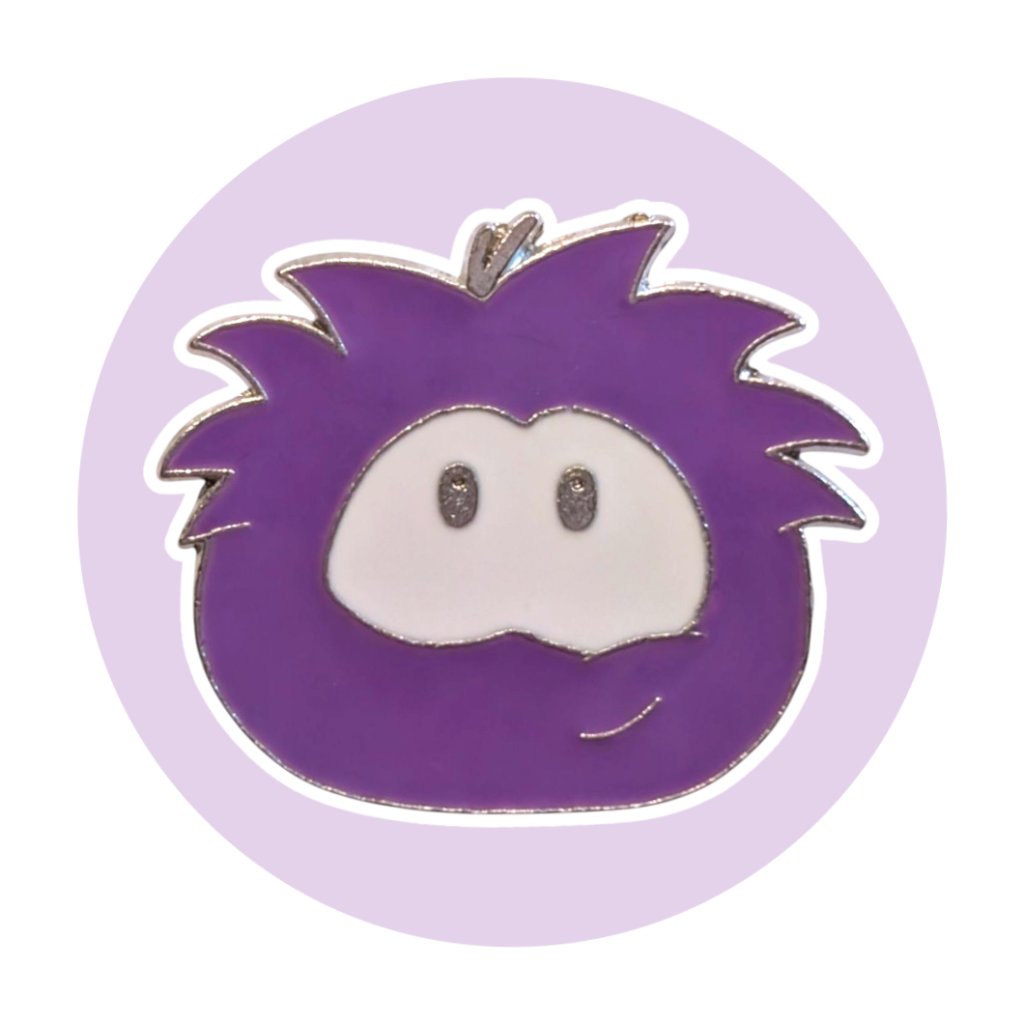 Club Penguin Disney Pin Purple Puffle